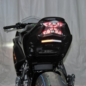 Kawasaki Ninja 650 Fender Eliminator - New Rage Cycles - Tucked - Black - `23-`27